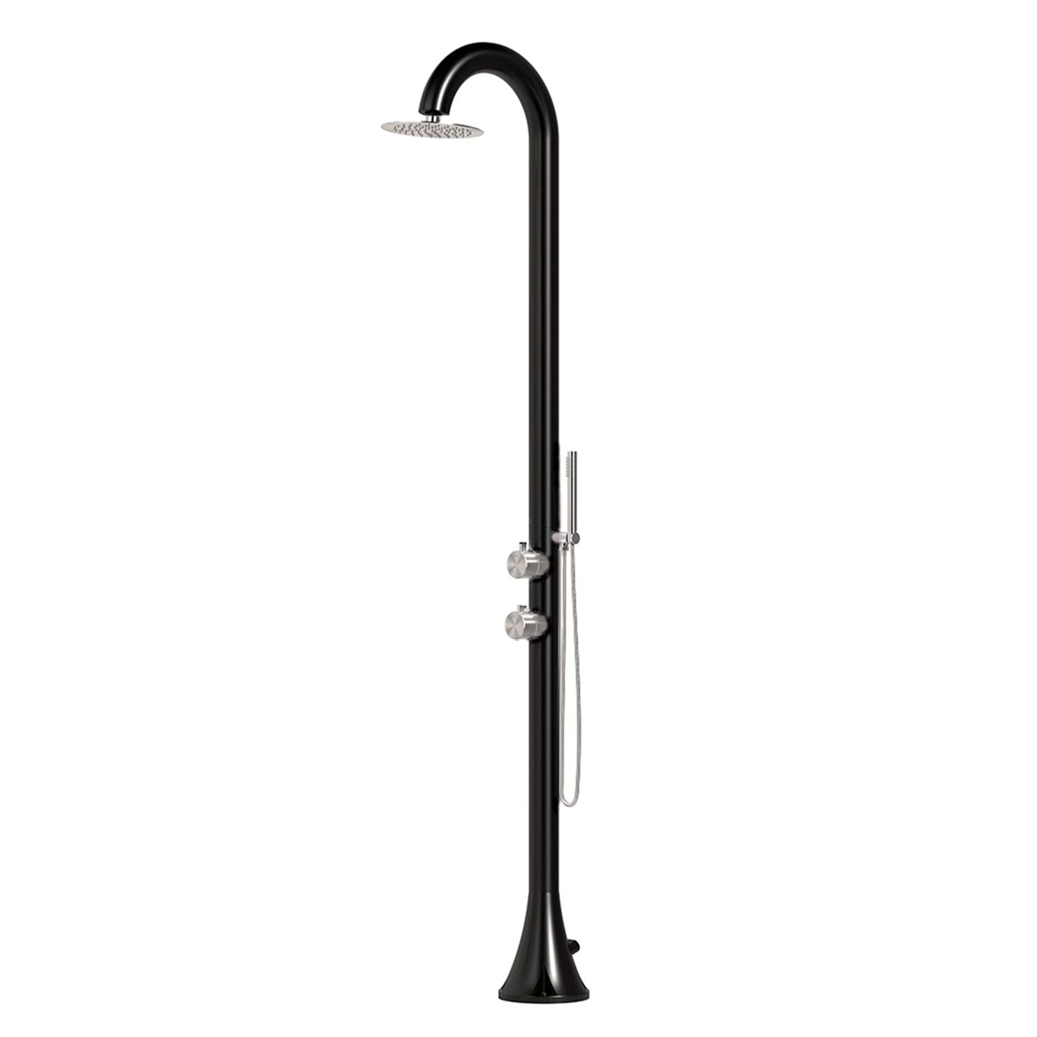 Doccia Luna D Nera Inox 316L Eleganza e Durabilita
