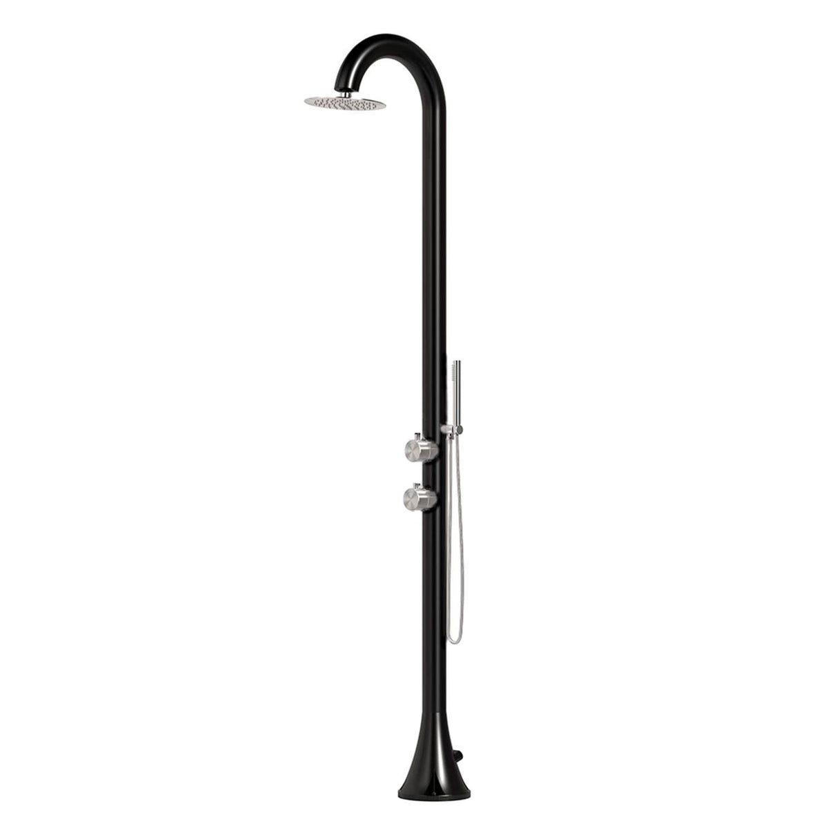 Doccia Luna D Nera Inox 316L Eleganza e Durabilita