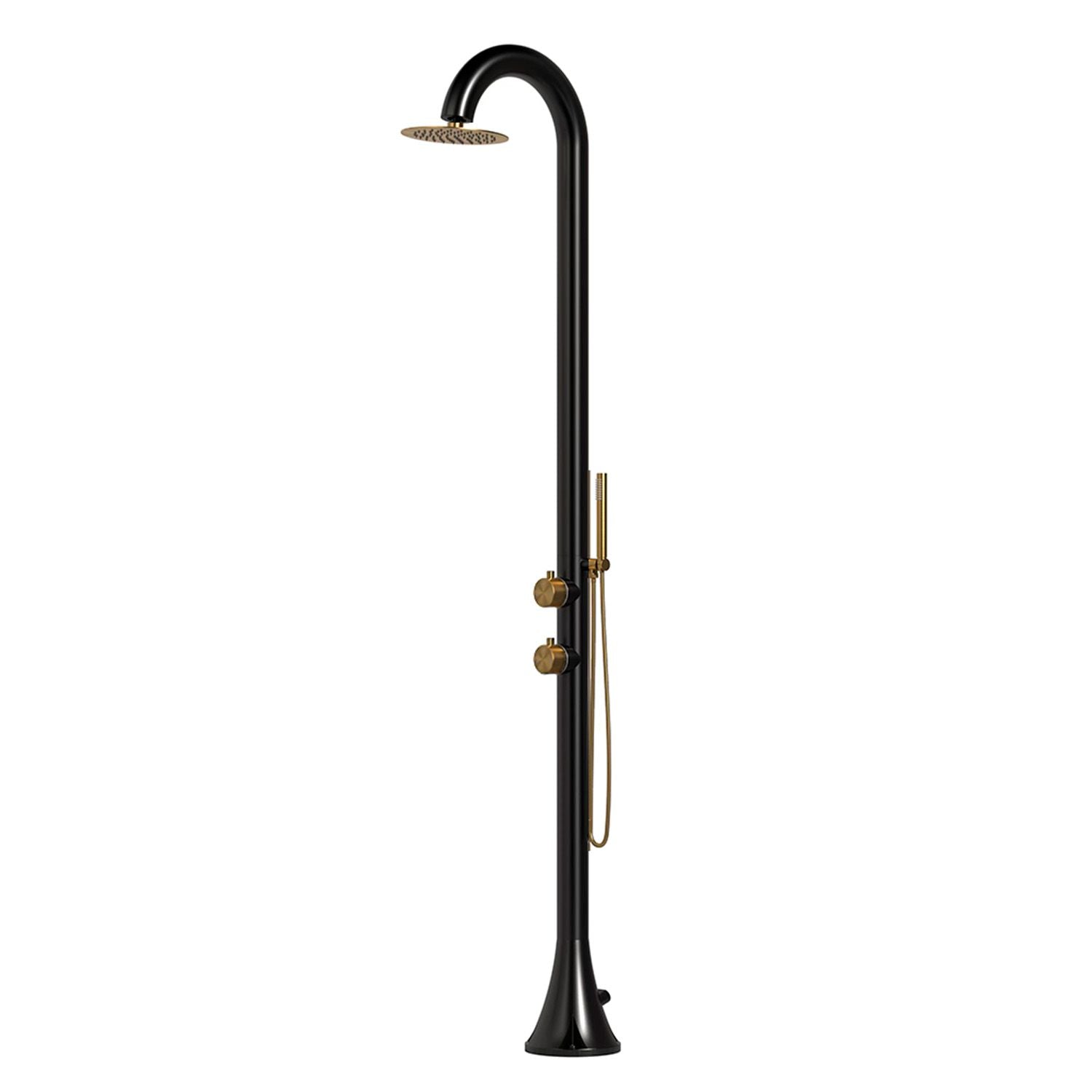 Doccia Luna D Nera Inox 316L Eleganza e Durabilita