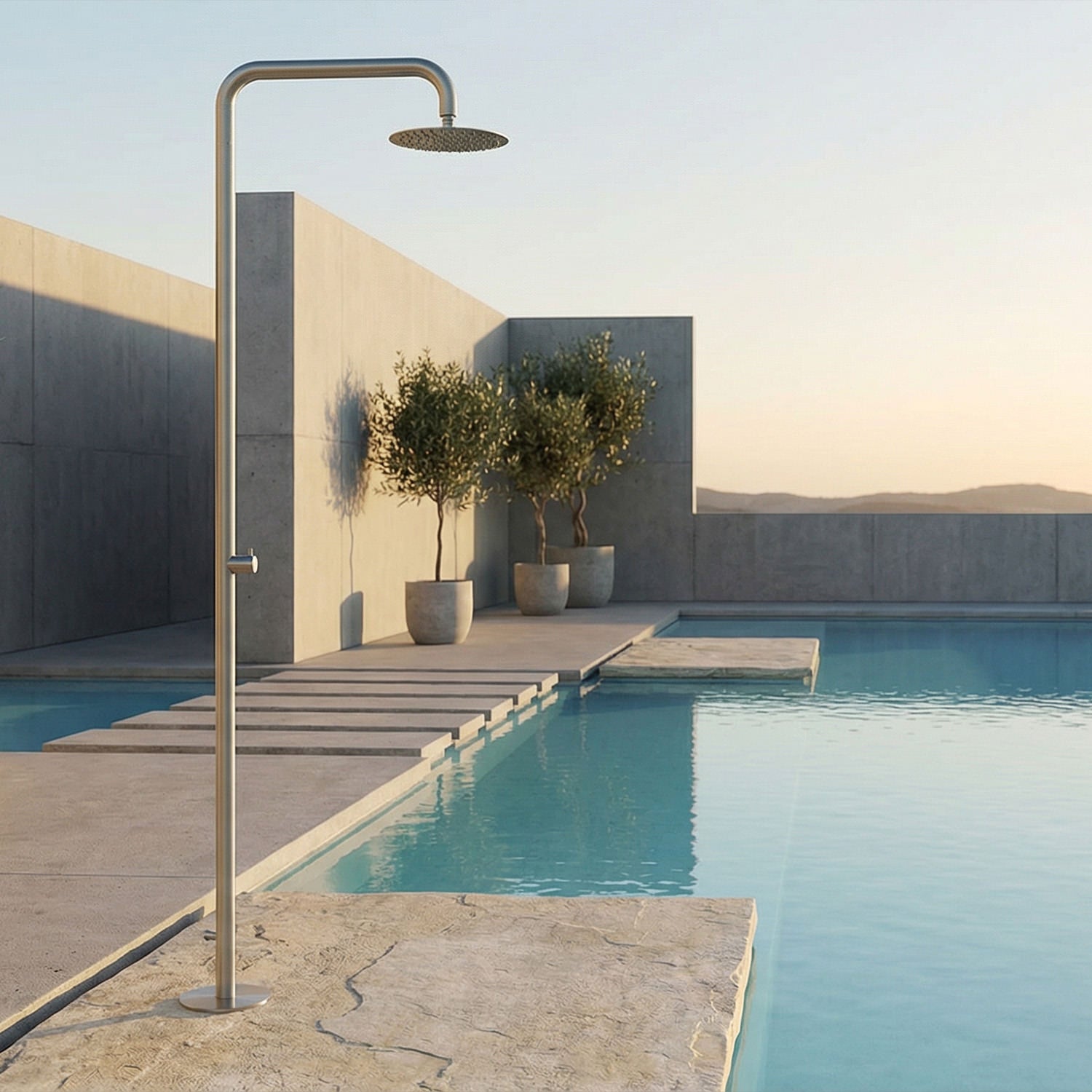 Doccia esterna inox Nora design elegante qualita e durata ga