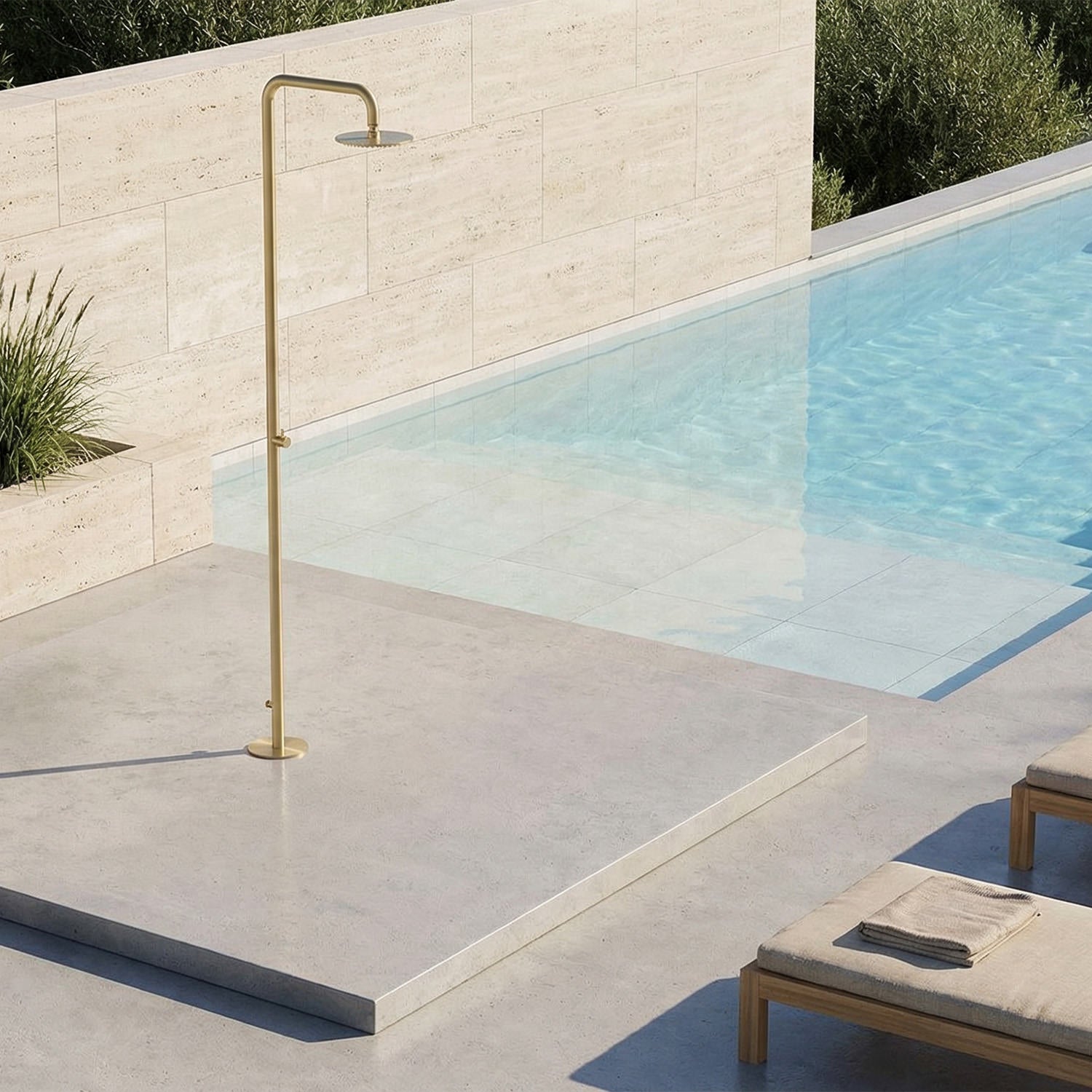 doccia esterna inox 316l oro pvd nora eleganza e durata ga