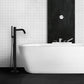 Rubinetto a Pavimento Nero Per Vasca Da Bagno Con Doccino Mo