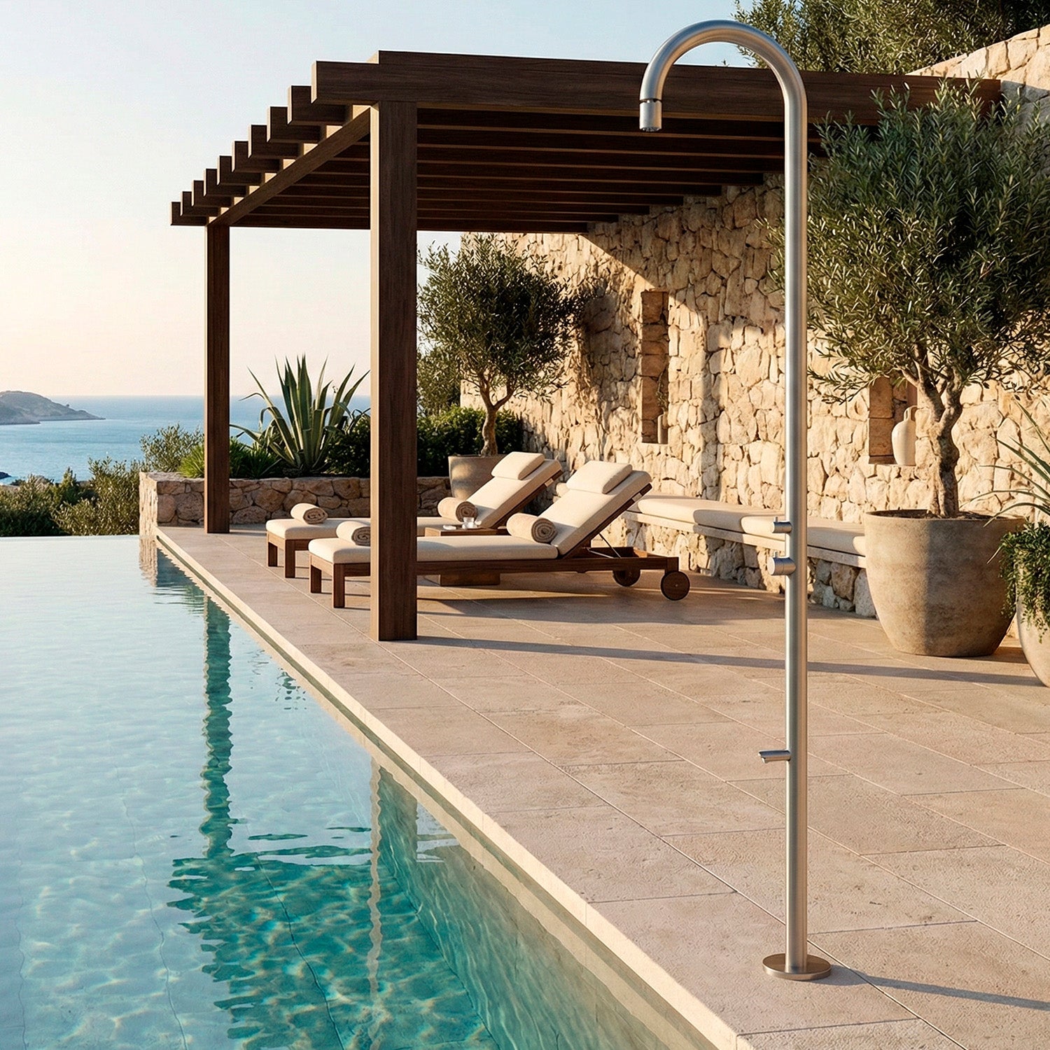 doccia orosei in acciaio inox canna fucile eleganza e durat