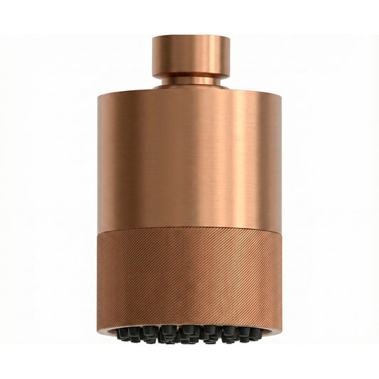 duche Orosei em ouro rosa, elegância e resistência em aço inox