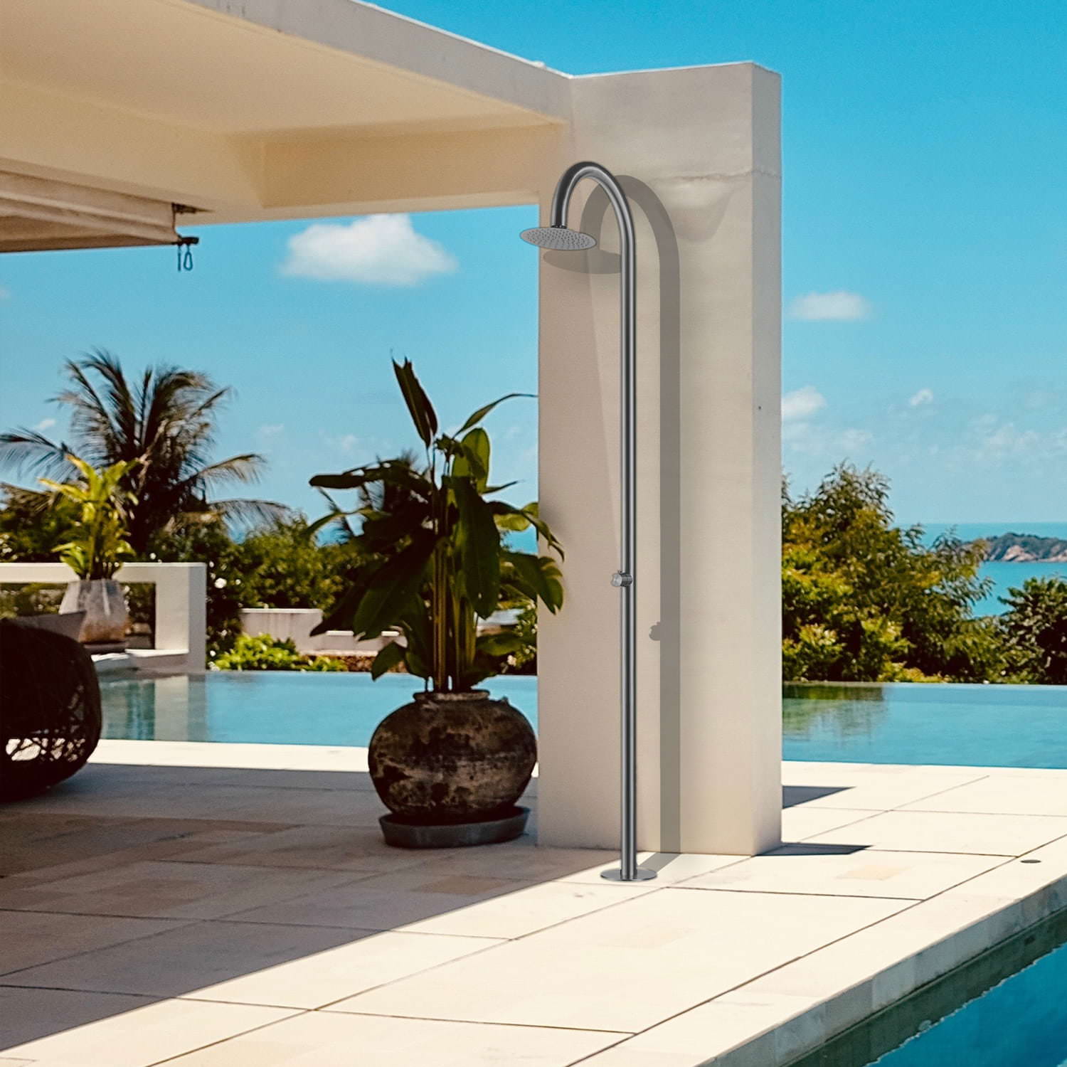 Doccia Inox Palau Fredda Per Piscina e Giardino