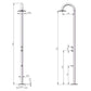 Doccia Palau Inox Sined Eleganza e Resistenza Per Piscina e Giardino