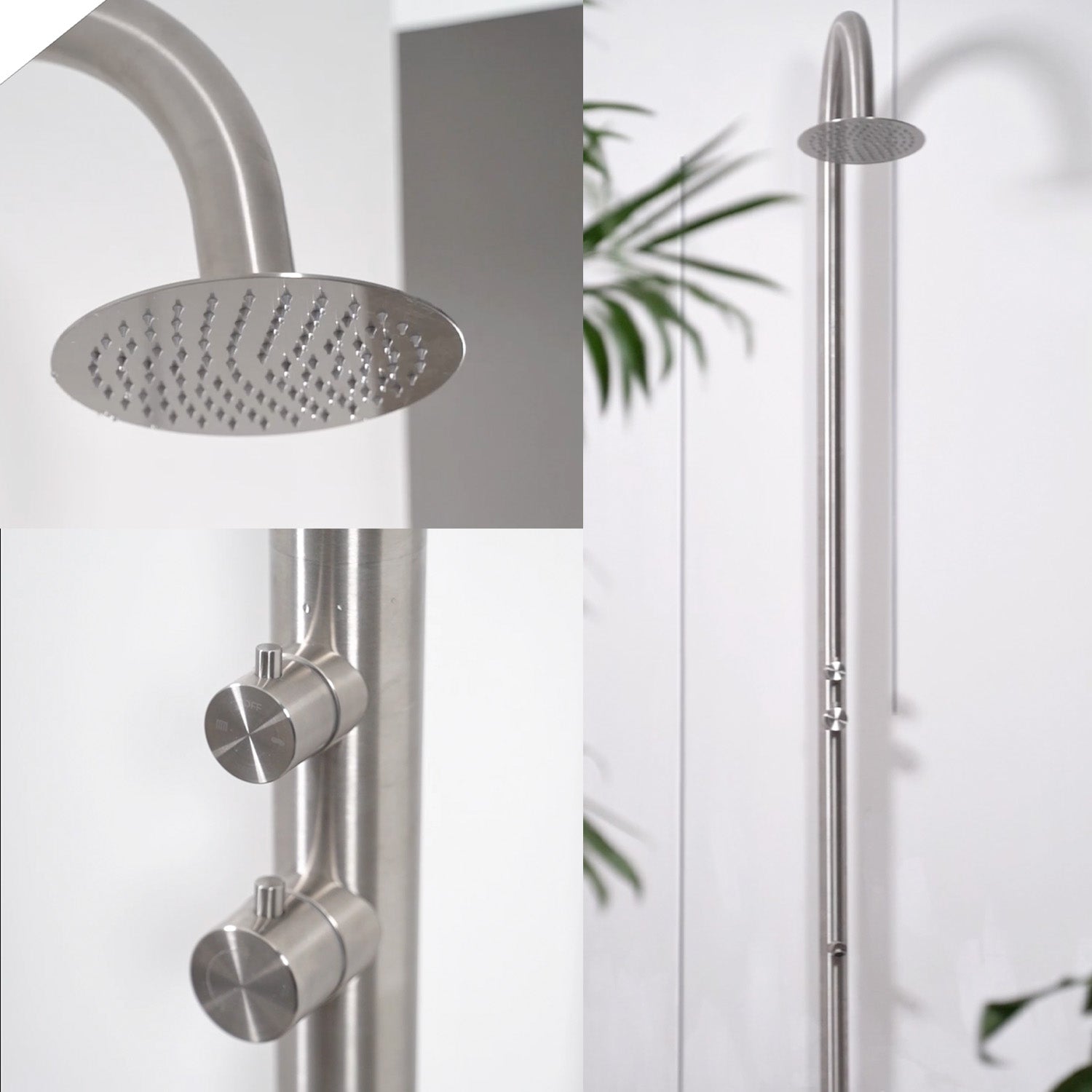 Doccia Palau Inox Sined Eleganza e Resistenza Per Piscina e Giardino