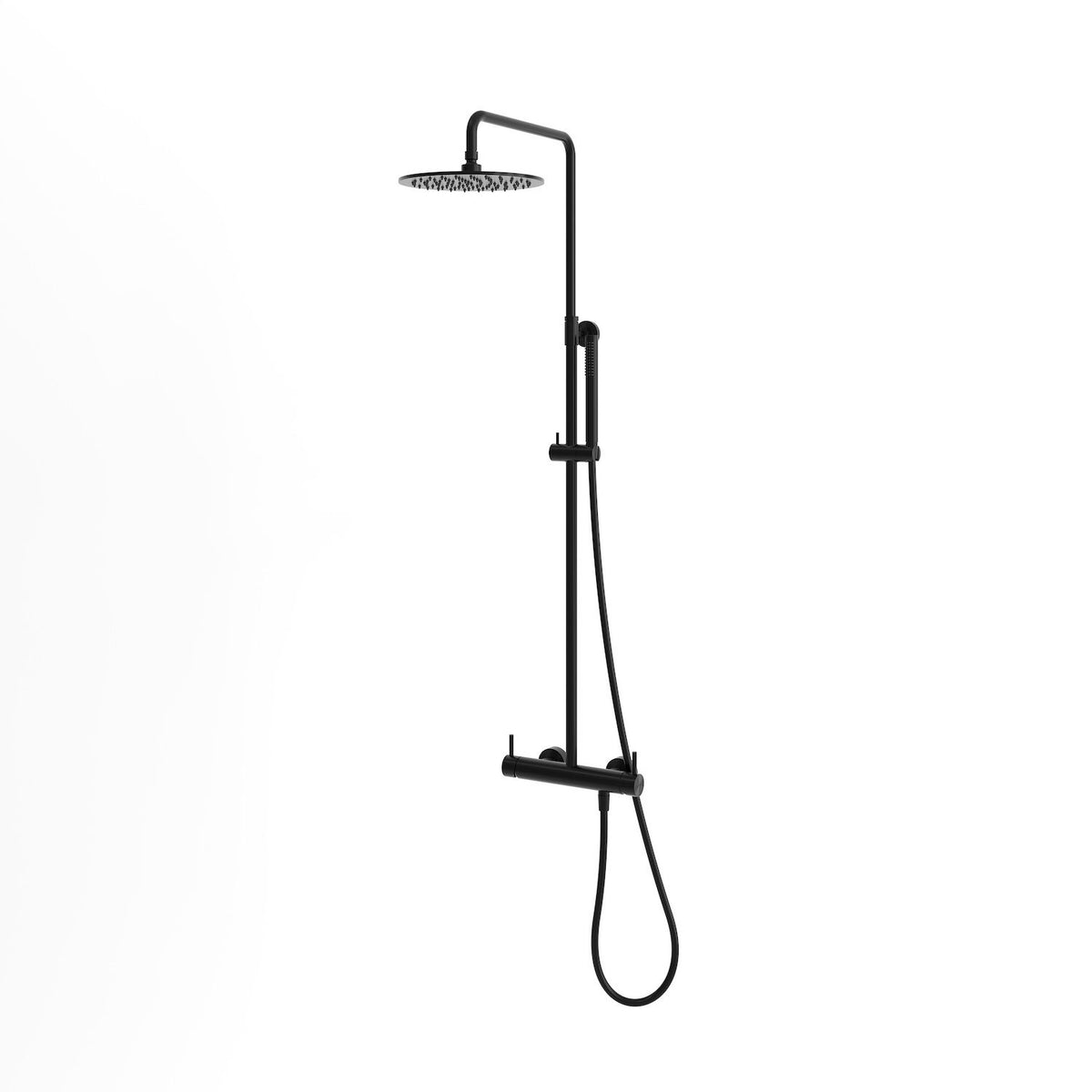doccia da parete levante in acciaio inox 316l nero