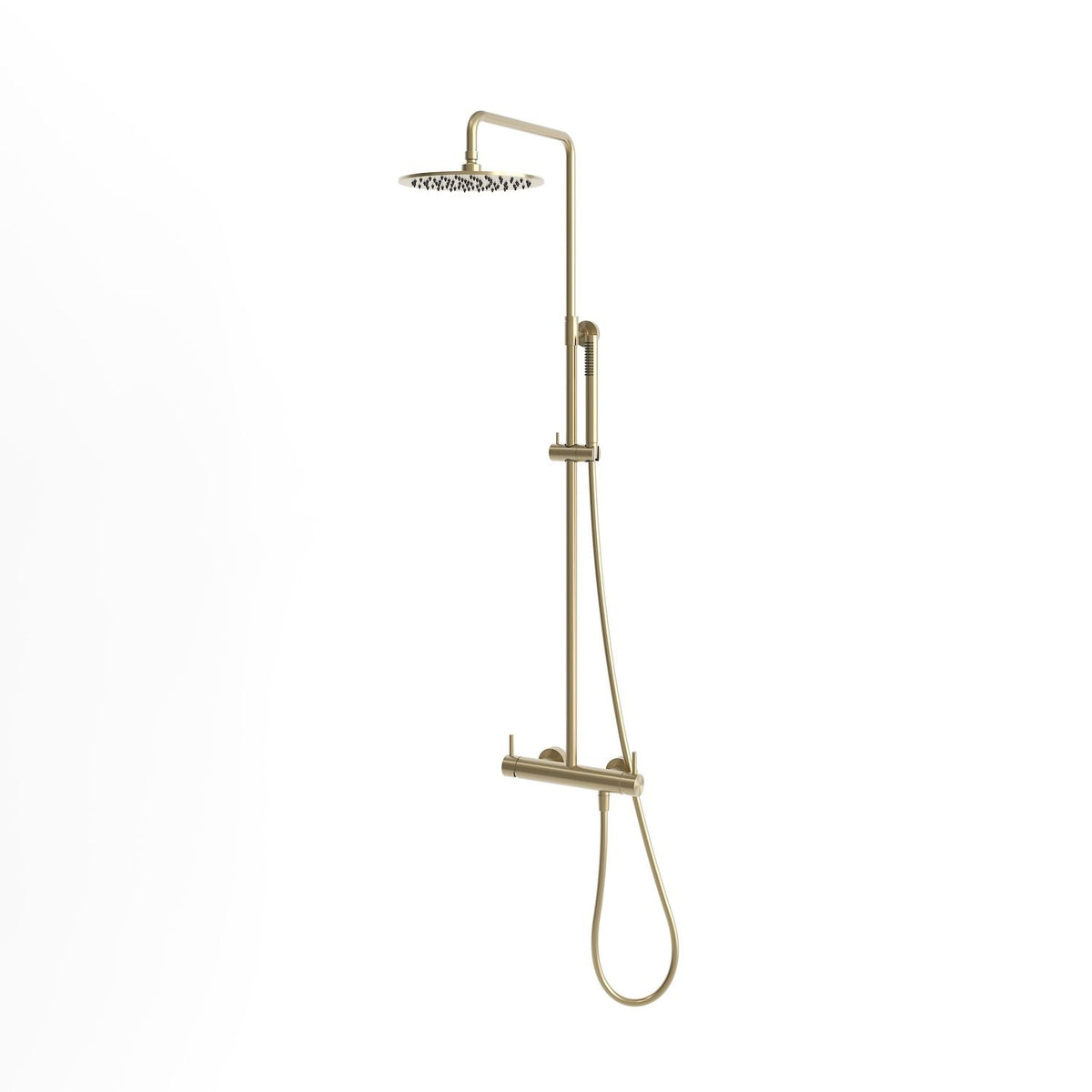 doccia da parete levante in acciaio inox 316l oro