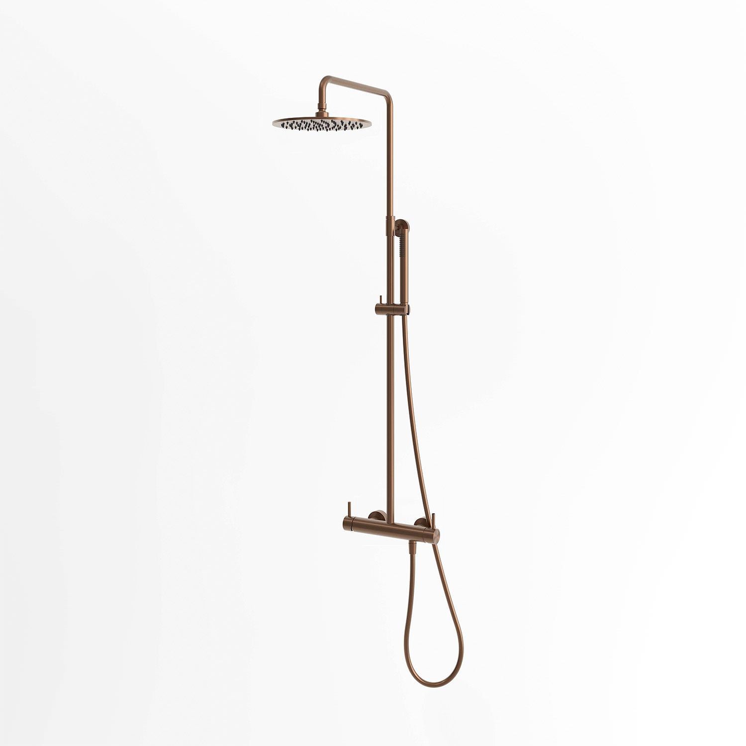 doccia da parete levante in acciaio inox 316l oro rosa eleganza e durabilita per il tuo spazio