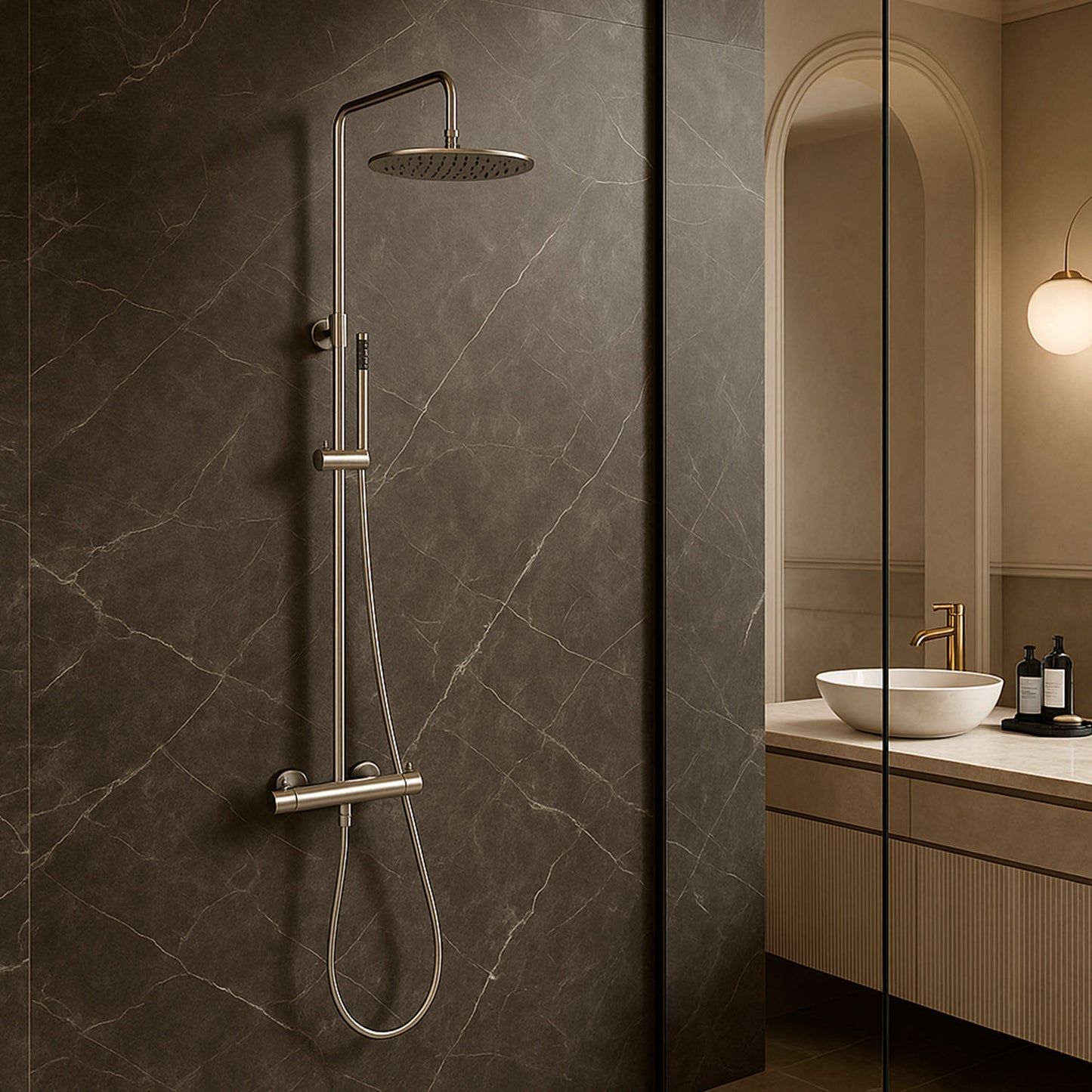 Doccia Termostatica Inox 316L Eleganza e Funzionalita