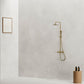 doccia parete levante oro sined design elegante e materiali