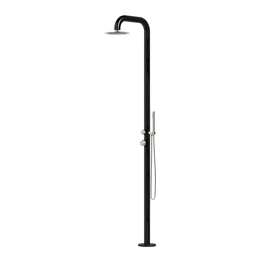Doccia Nera Inox Pula Design Elegante e Resistente