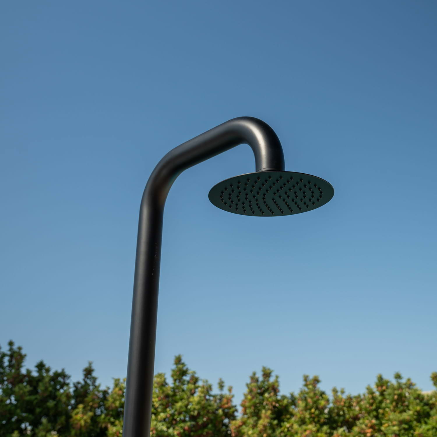 Sined Pula Doccia Per Piscina In Acciaio Inox 316l Con Doccetta Nero Satinato
