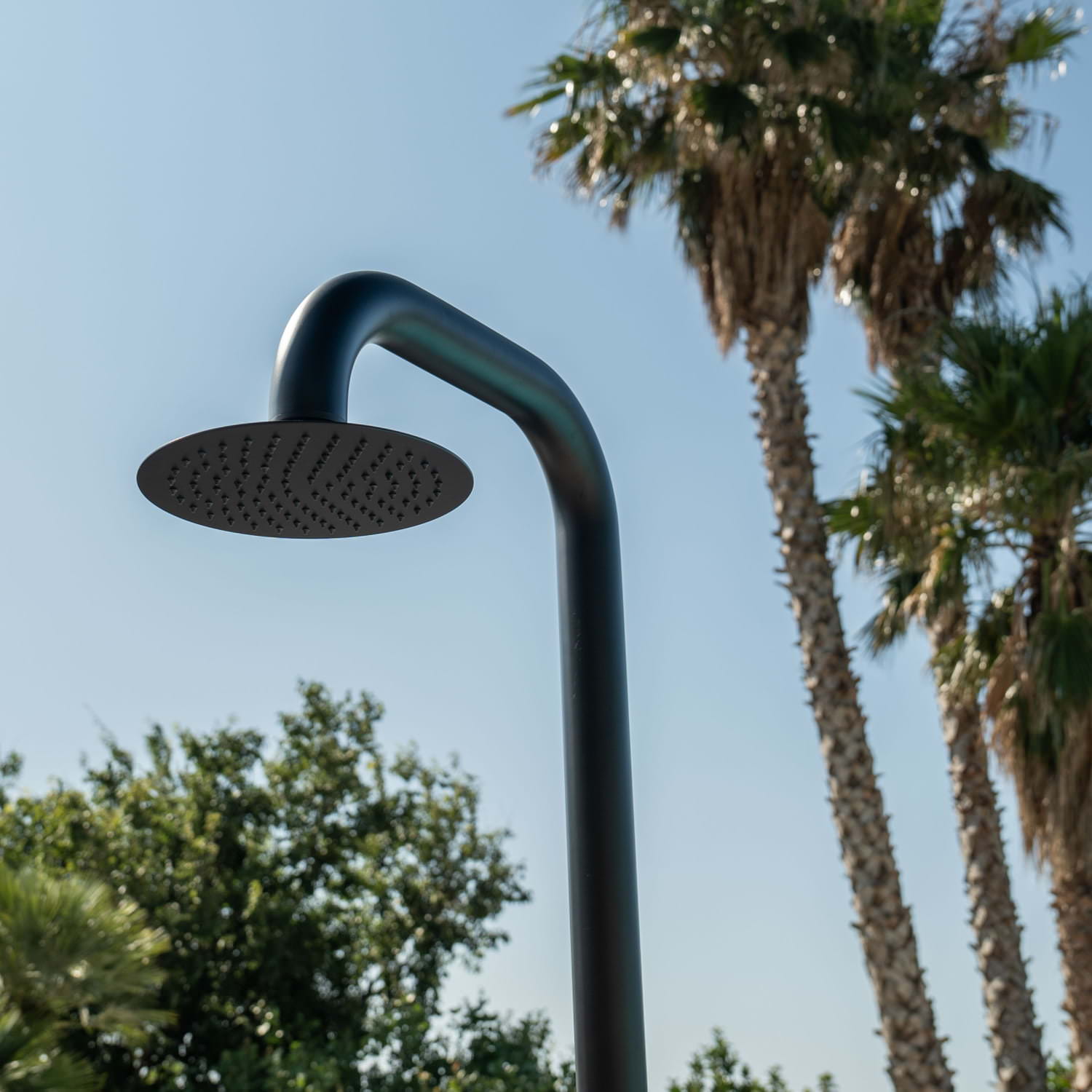 Sined Pula Doccia Per Piscina In Acciaio Inox 316l Con Doccetta Nero Satinato