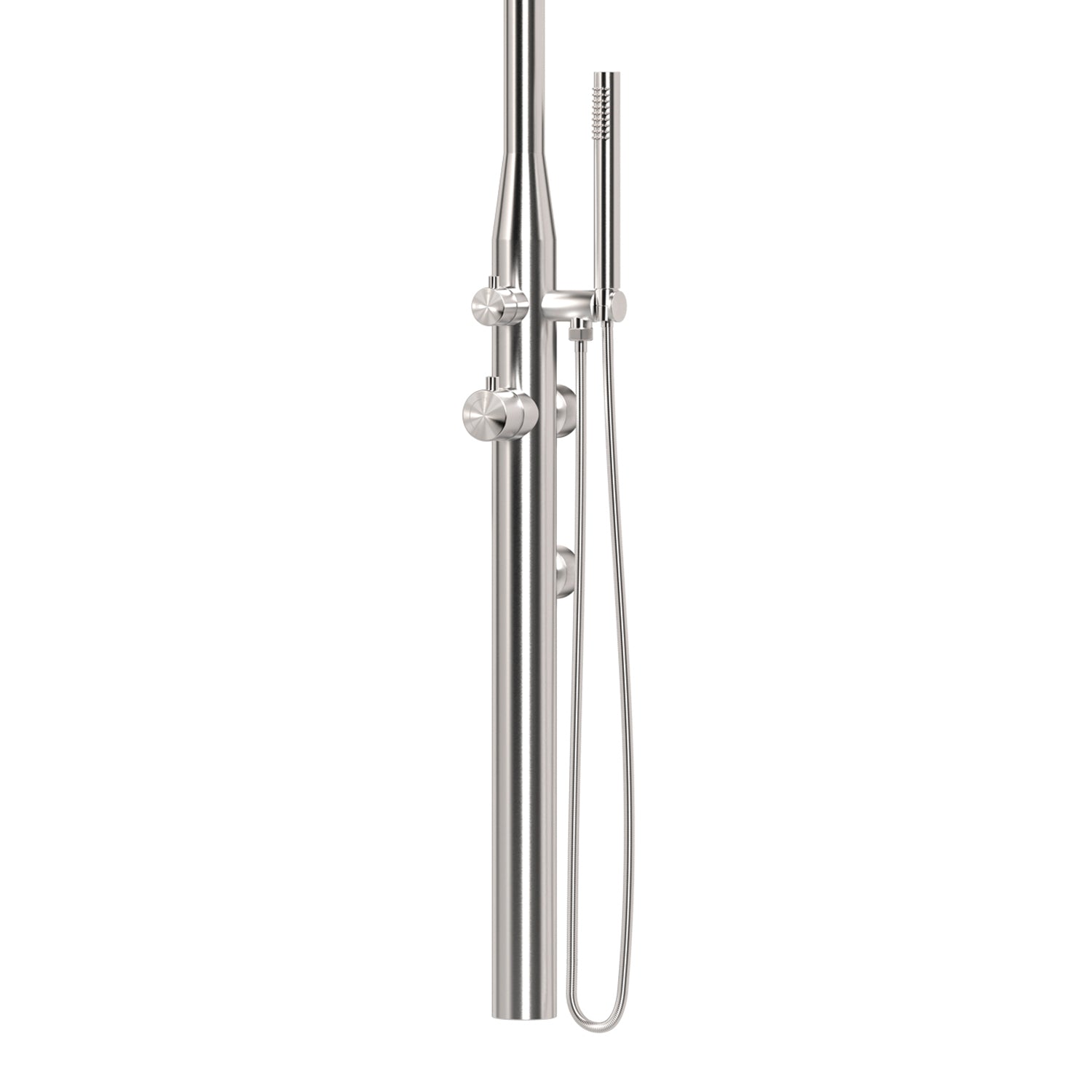 Sined Pula Doccia Per Parete e Esterni Ed Interni In Acciaio 316l Soffione e Doccino Mobile Inox Per Uso Intensivo Interni o Esterni