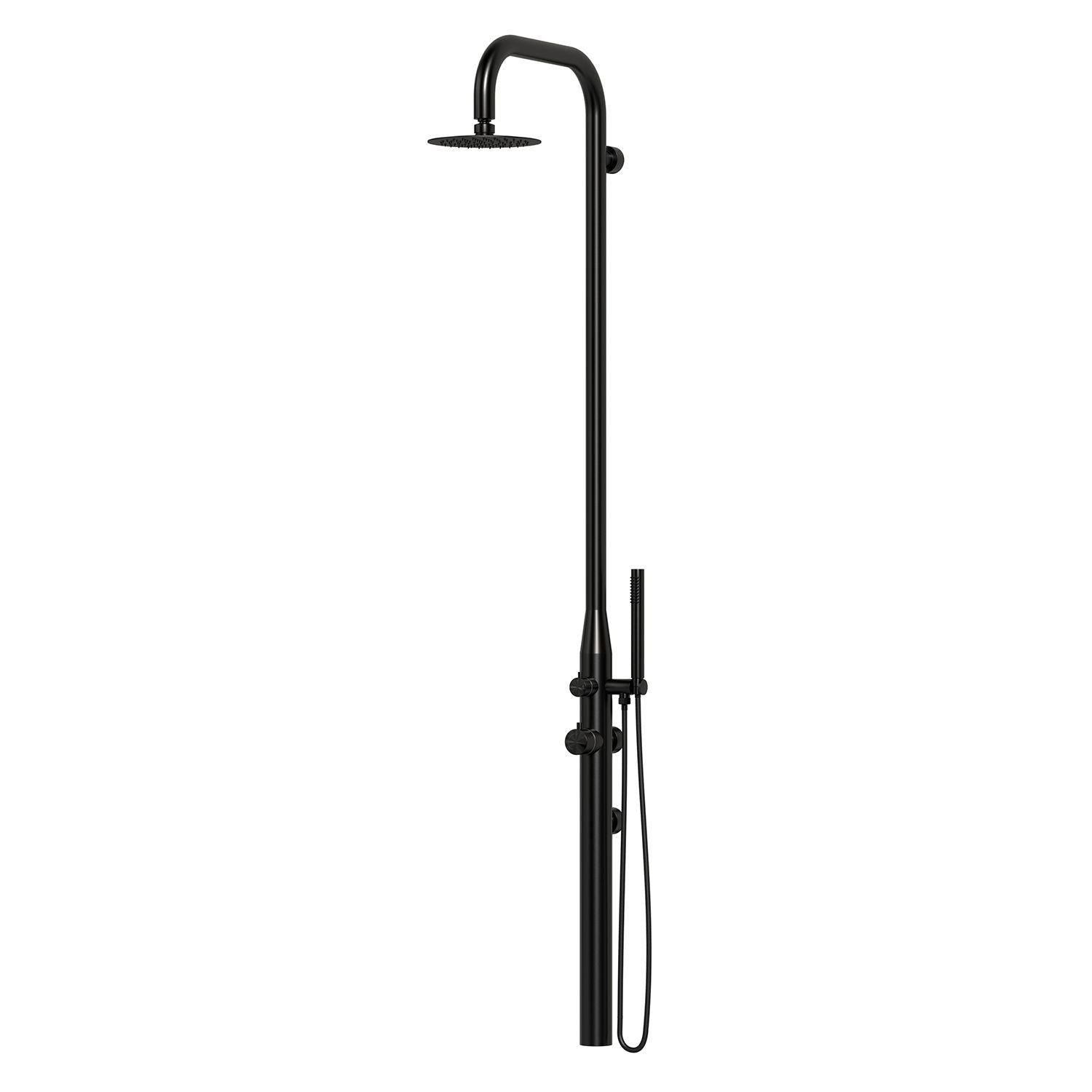 Doccia Nera a Parete In Acciaio Inox 316l Design Elegante e Resistente