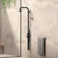 Doccia Nera a Parete In Acciaio Inox 316l Design Elegante e Resistente