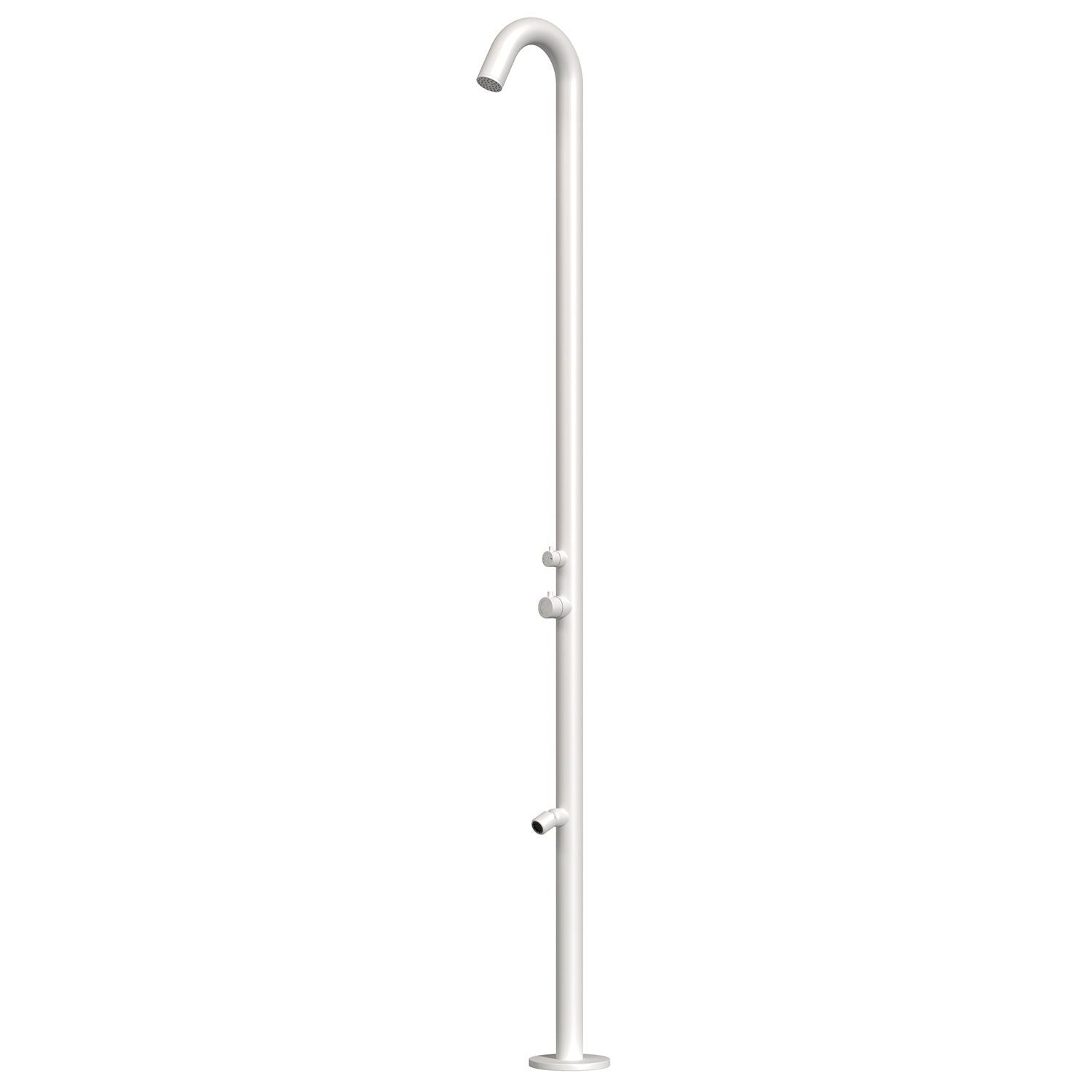 Doccia Esterna Inox Bianca Per Casa e Giardino