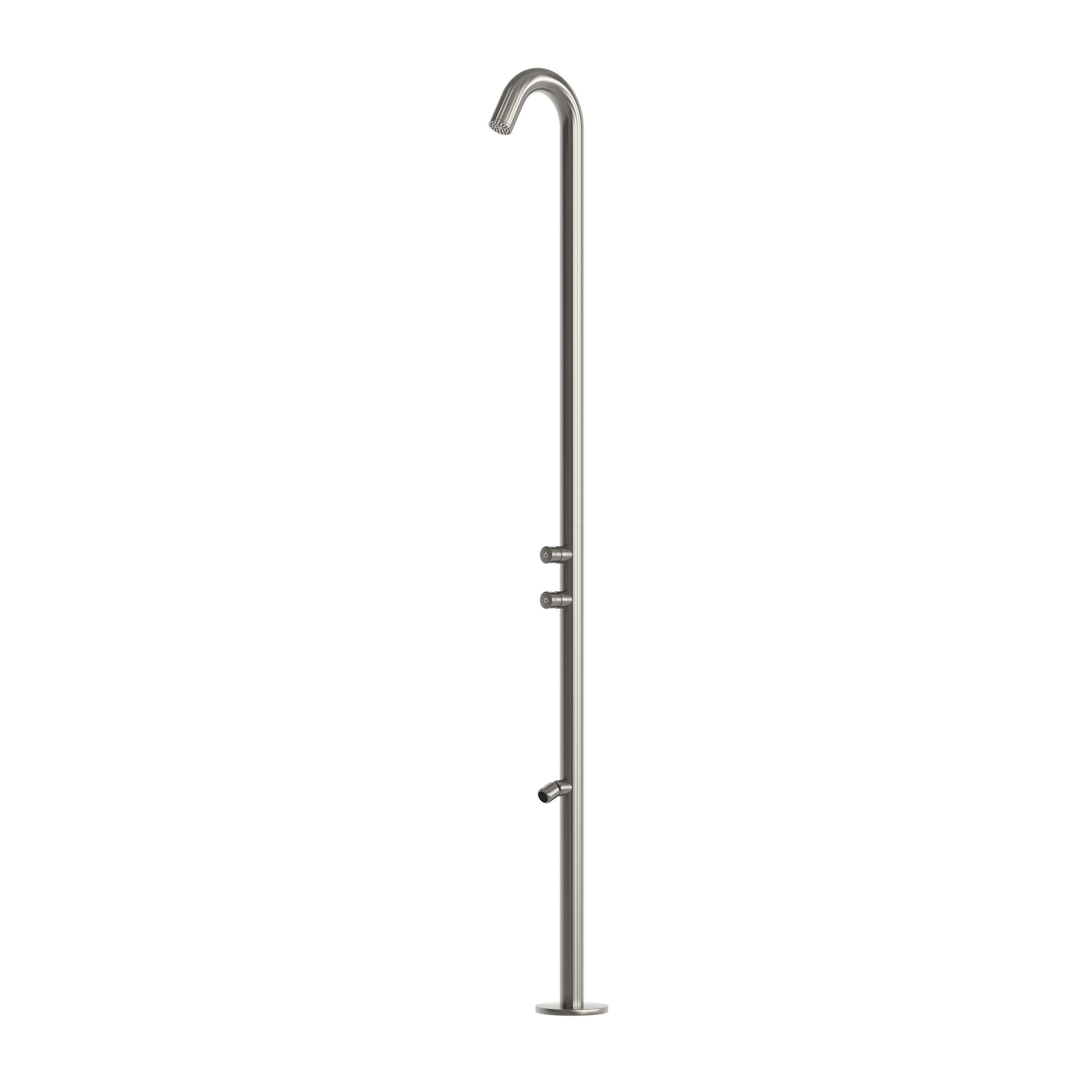 Doccia outdoor gunmetal acqua fredda temporizzata inox 316L