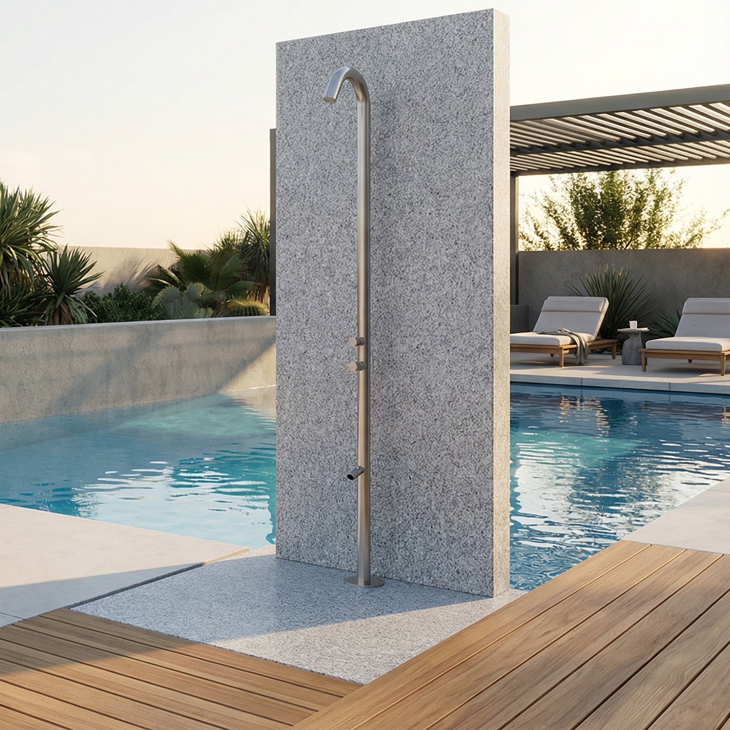 Doccia esterna in acciaio inox Quartu eleganza e qualita