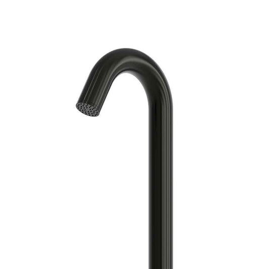 Doccia outdoor nera acqua fredda temporizzata inox 316L