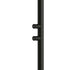 Duche exterior preto com água fria temporizado em inox 316L