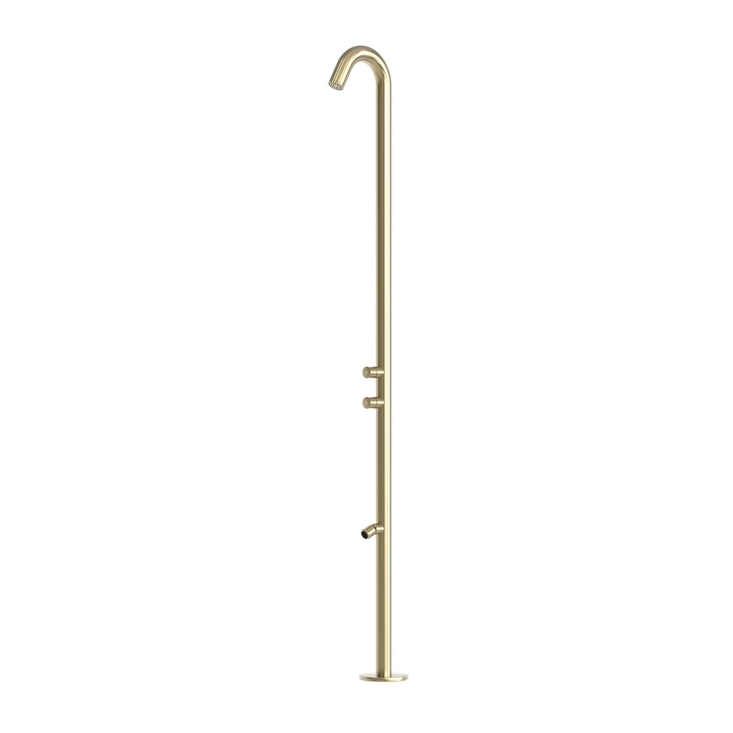 Doccia outdoor oro acqua fredda temporizzata inox 316L