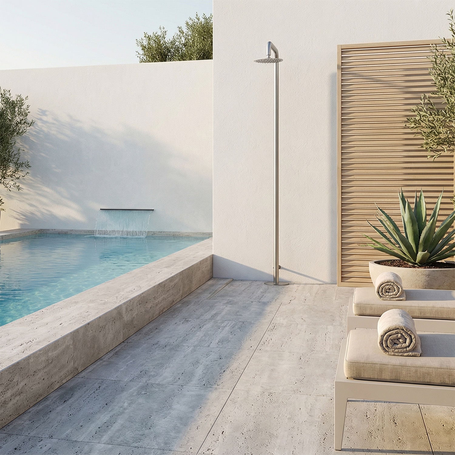 doccia inox 316 santadi canna fucile design elegante e dura