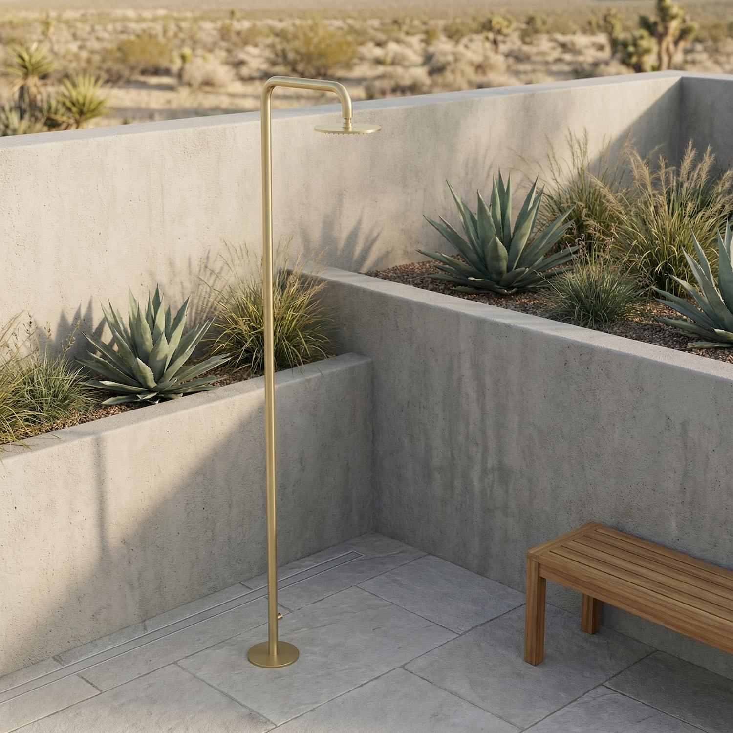 doccia esterna sined santadi oro in acciaio inox qualita e