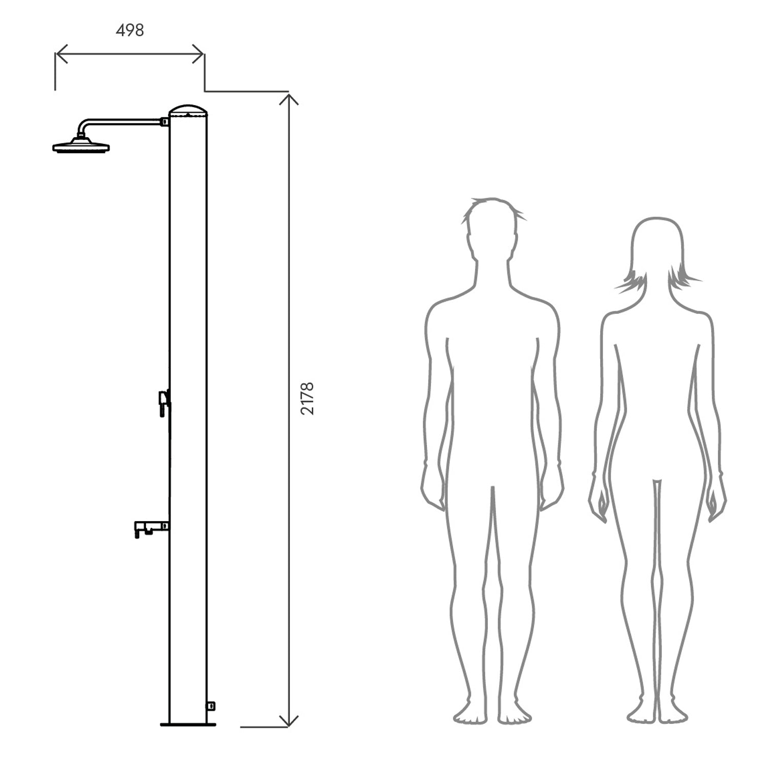 Doccia Solare Rimini Inox Eleganza e Funzionalita Per Il Tuo Giardino