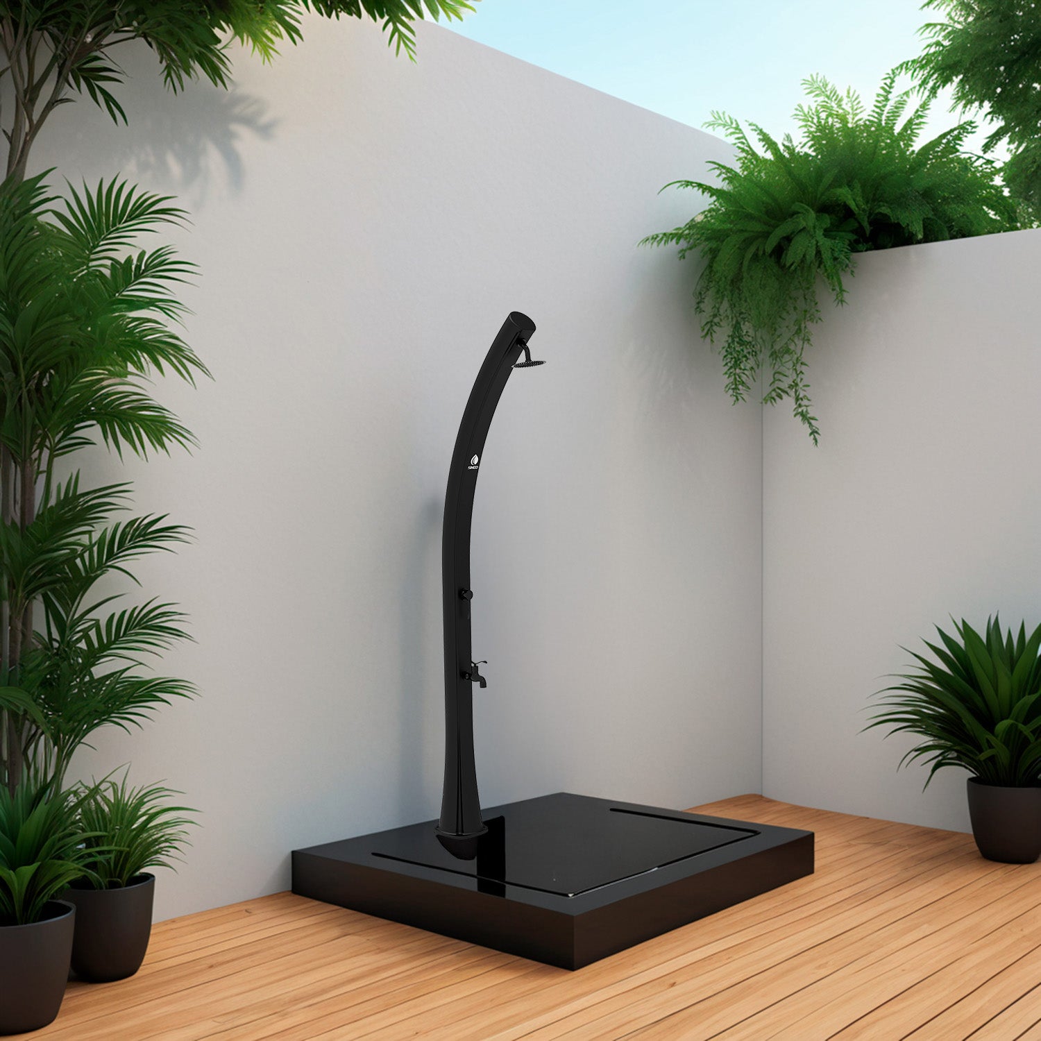 Doccia Solare Nera Per Giardino Sined Eleganza e Qualita
