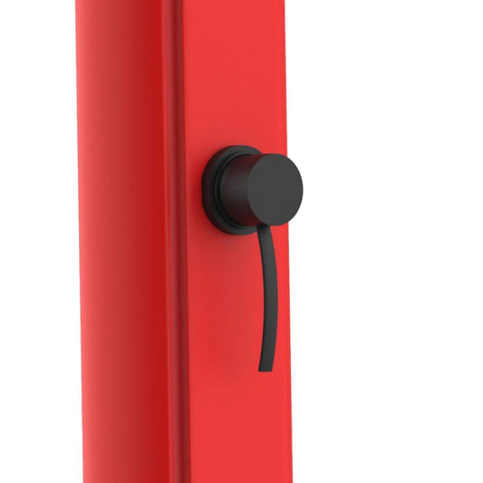 Duche solar vermelho Sined para jardim e piscina