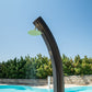 Doccia Solare Nera e Oro Per Giardino Soffione 20 Cm