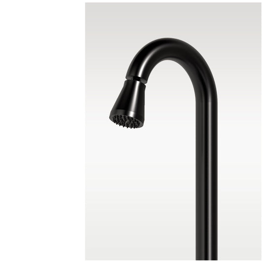 Doccia Esterna Nera In Acciaio Inox Aisi 316l nautico