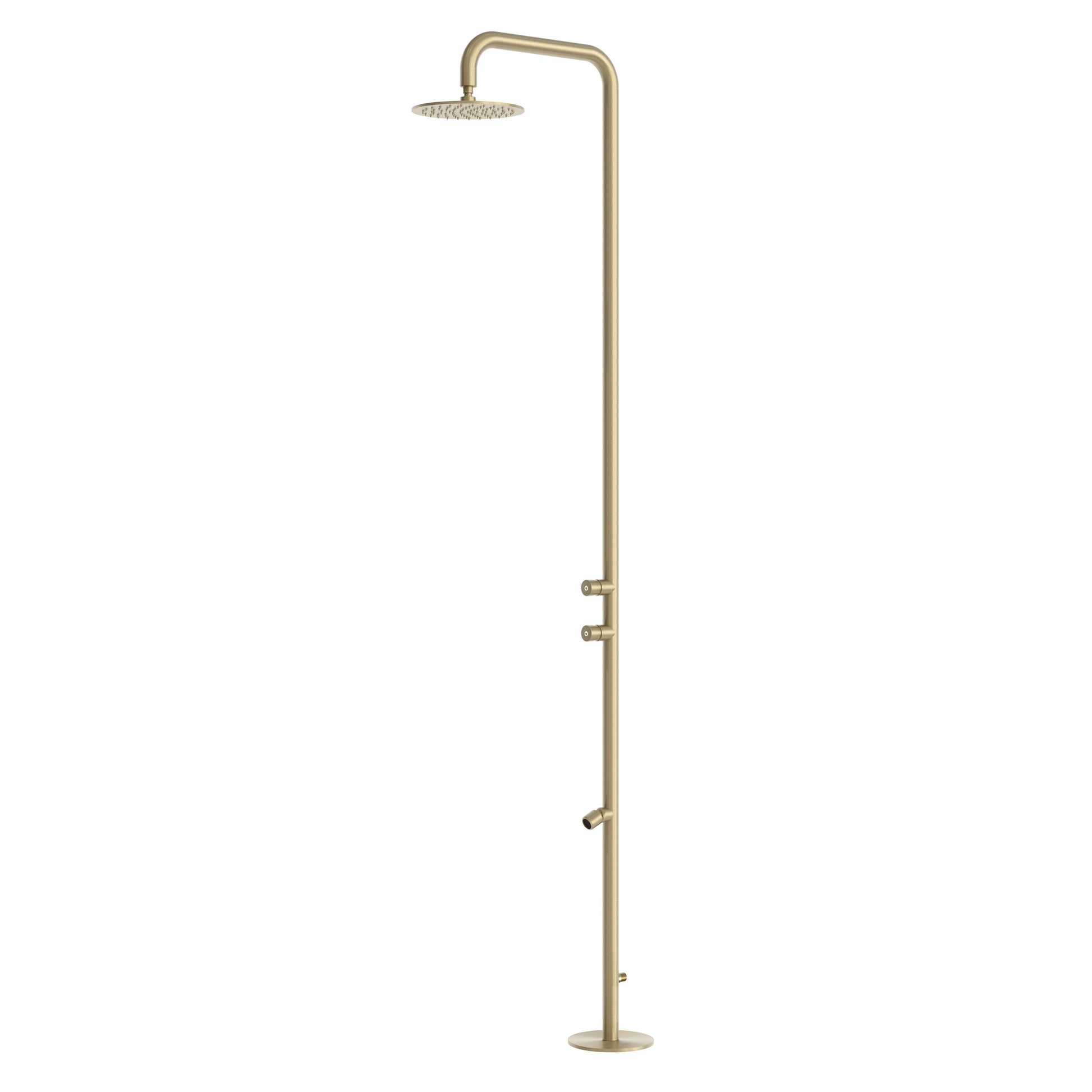 doccia esterna sined teulada oro in acciaio inox 316l acqu