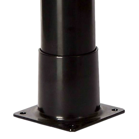 Duche solar preto em PVC 18l, design elegante e resistente