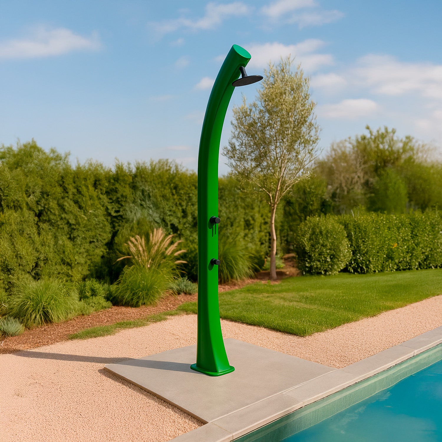Doccia Solare Rio Xxl Verde Eleganza e Comfort Nel Tuo Giardino