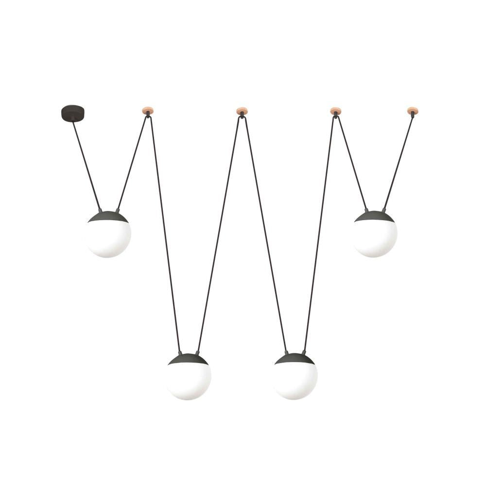 Faro Faro 28376 4l Lampadario Led Con Punti Luce Decentrato