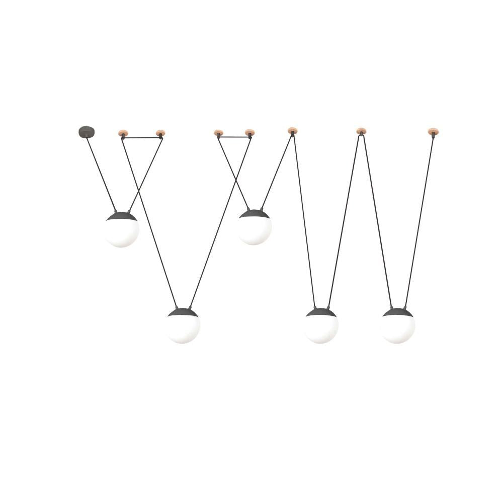 Faro Faro 28376 5l Lampadario Led Con Punti Luce Decentrati