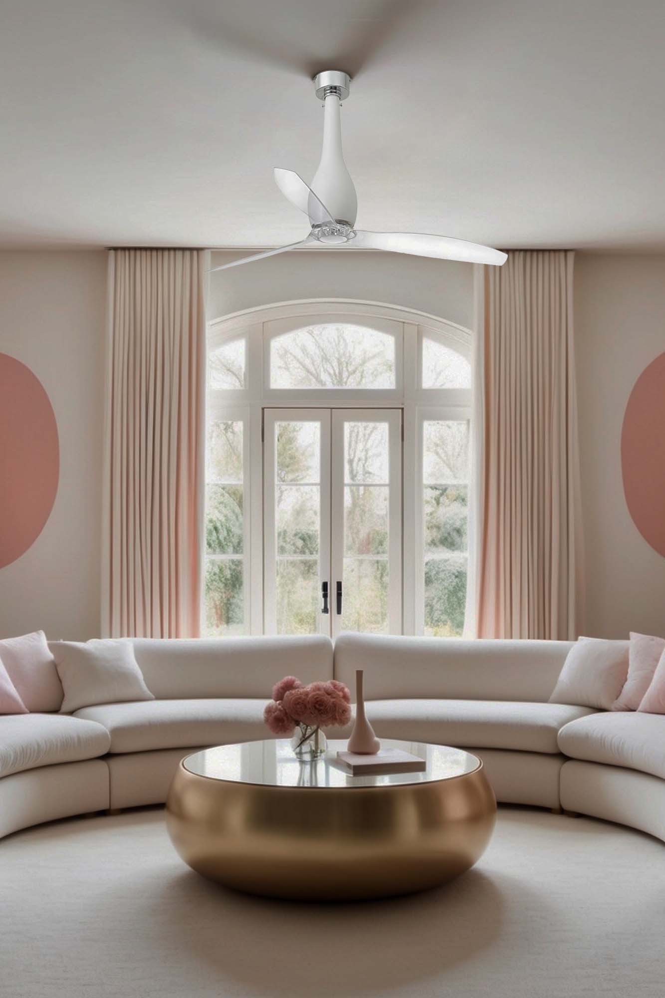 Ventilatore Per Soffitto Di Colore Bianco Faro 32001