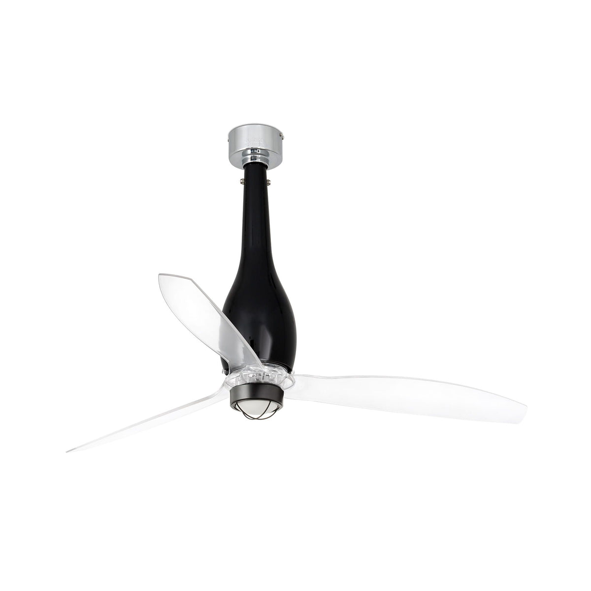 ventilatore Eterfan M LED nero trasparente inverso 3000K