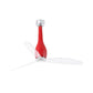 Ventilatore Eterfan M rosso trasparente motore DC