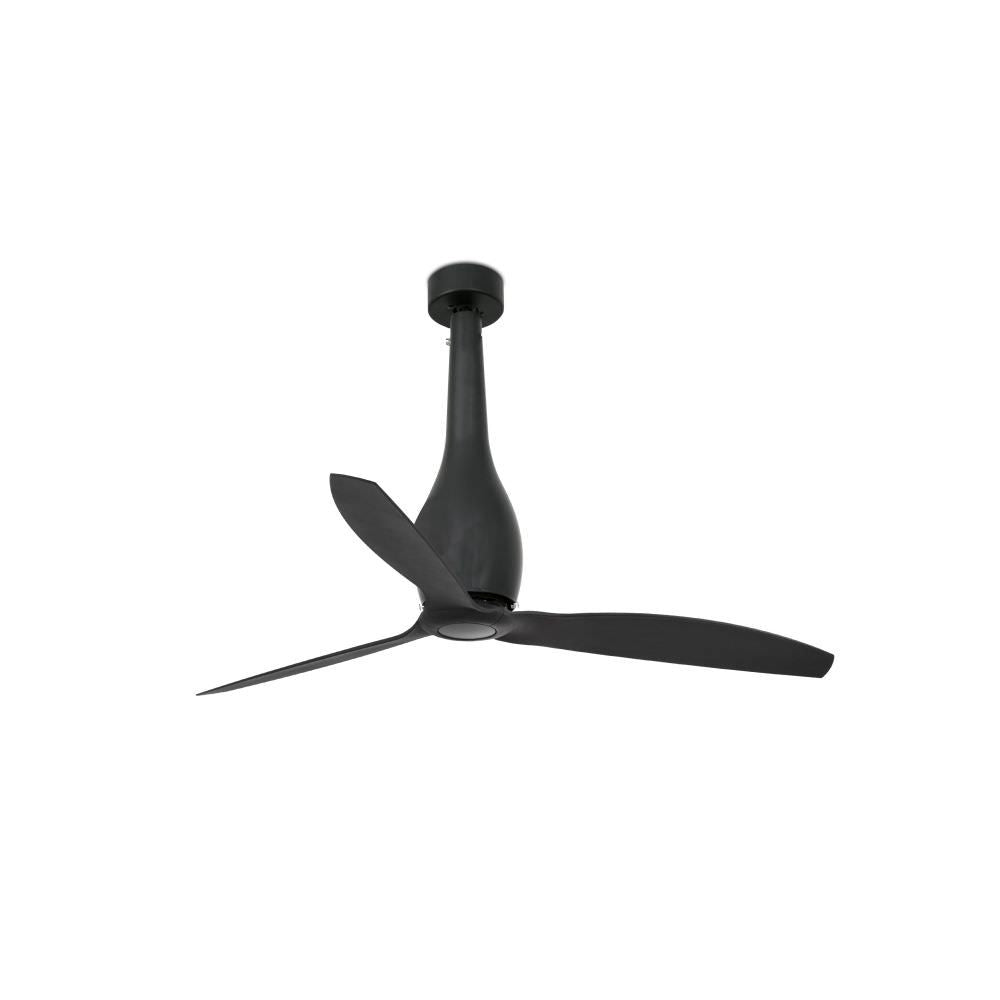 Ventilatore Senza Luce Eterfan Nero Opaco Con Motore Dc