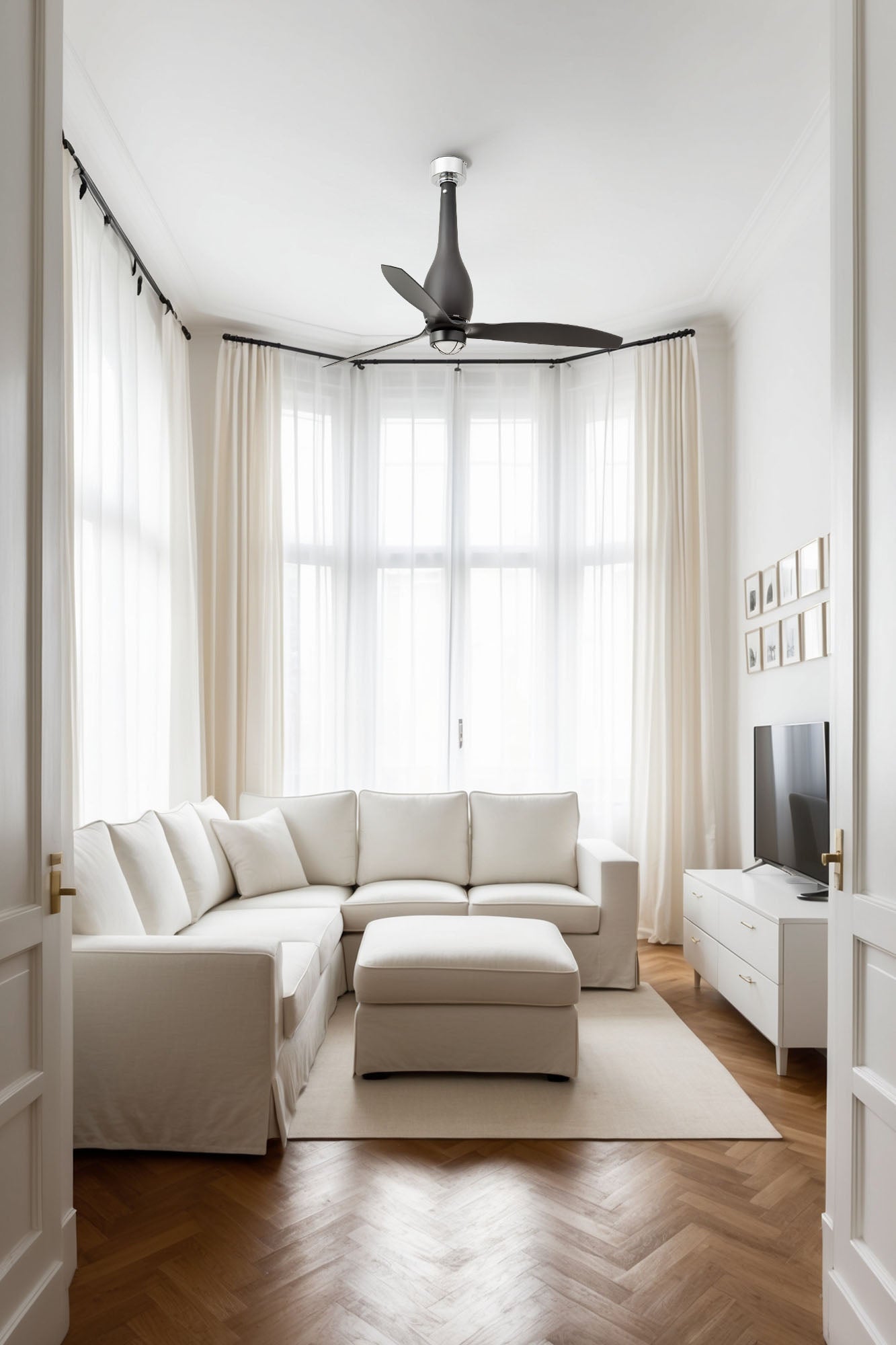 Ventilatore Soffitto Faro Eterfan nero