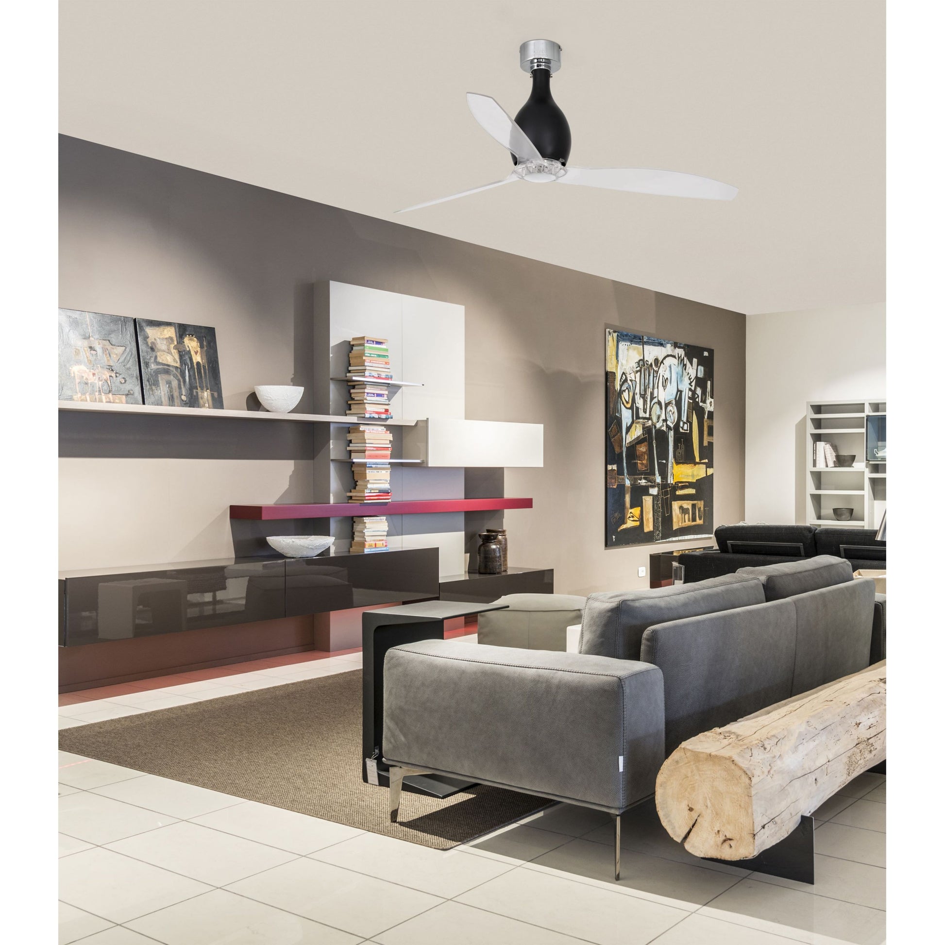 Ventilatore Nero Per Soffitto Con Telecomando Mini Eterfan