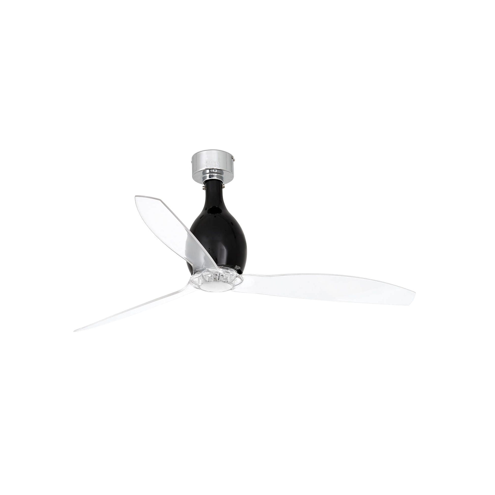 Ventilatore Nero Da Soffitto Con Telecomando