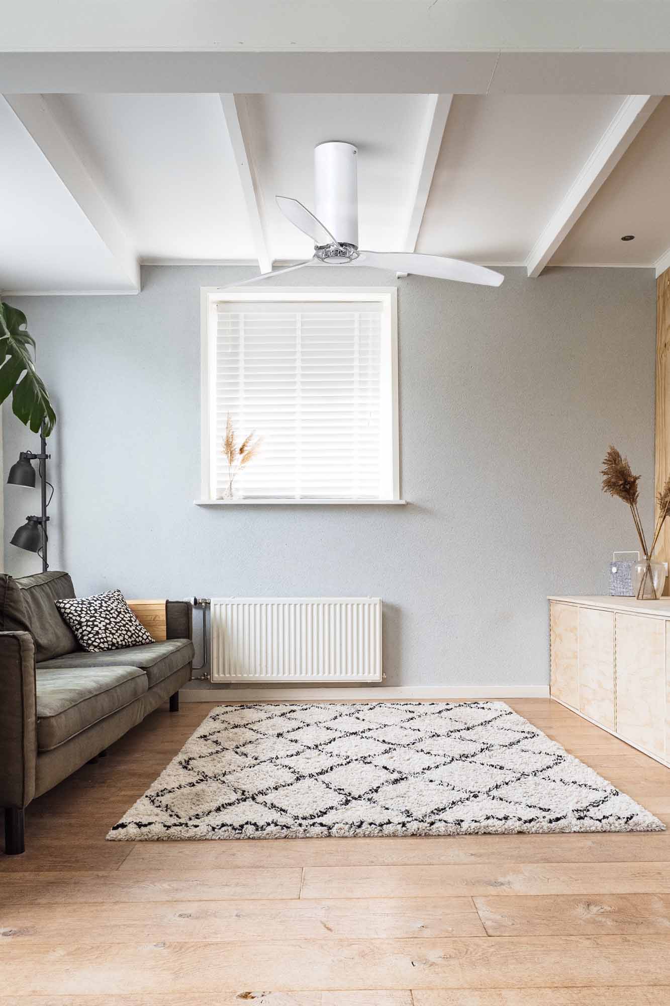 Ventilatore a Soffitto Senza Luce Bianco