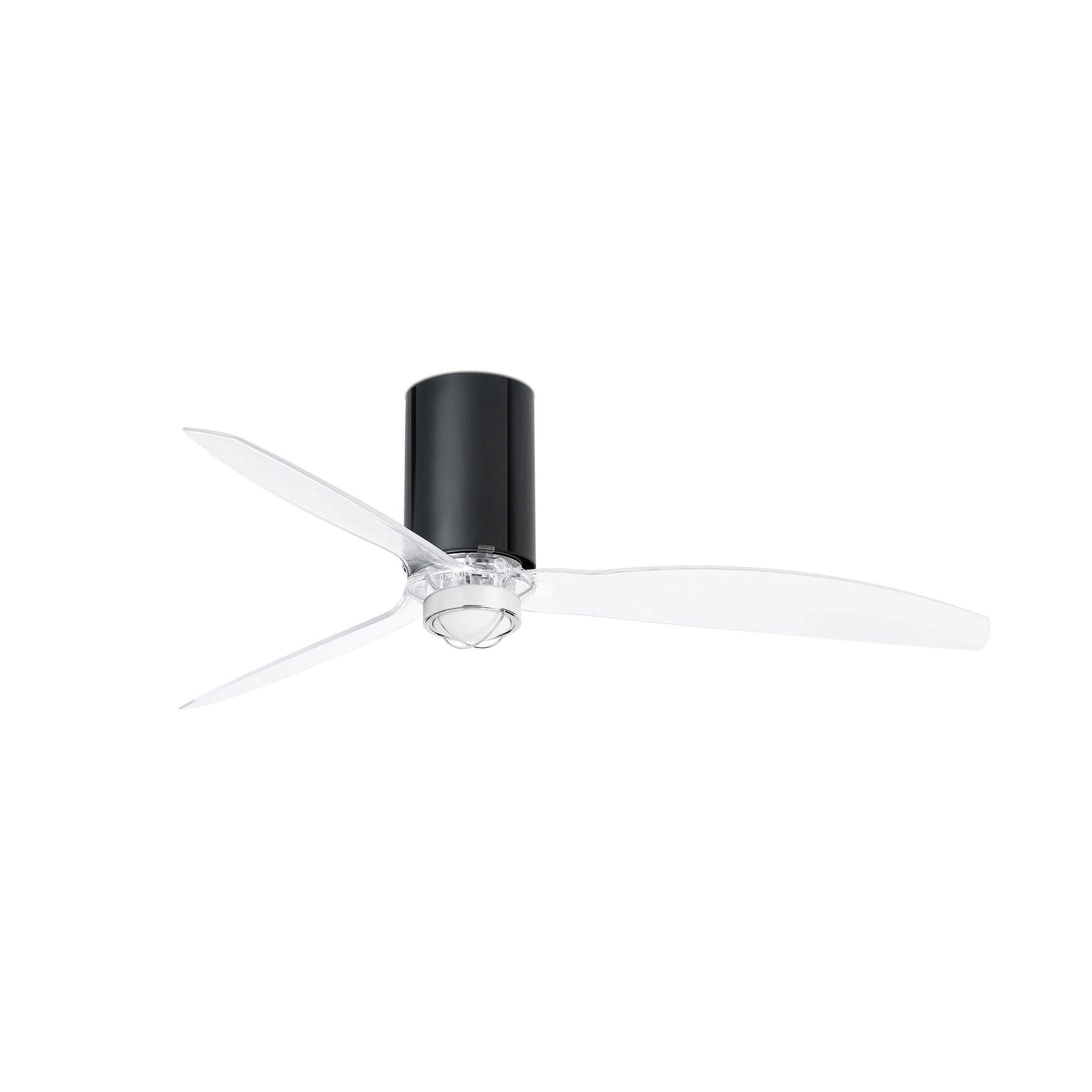 faro mini tube fan nero lucido trasparente Silenzio e stile