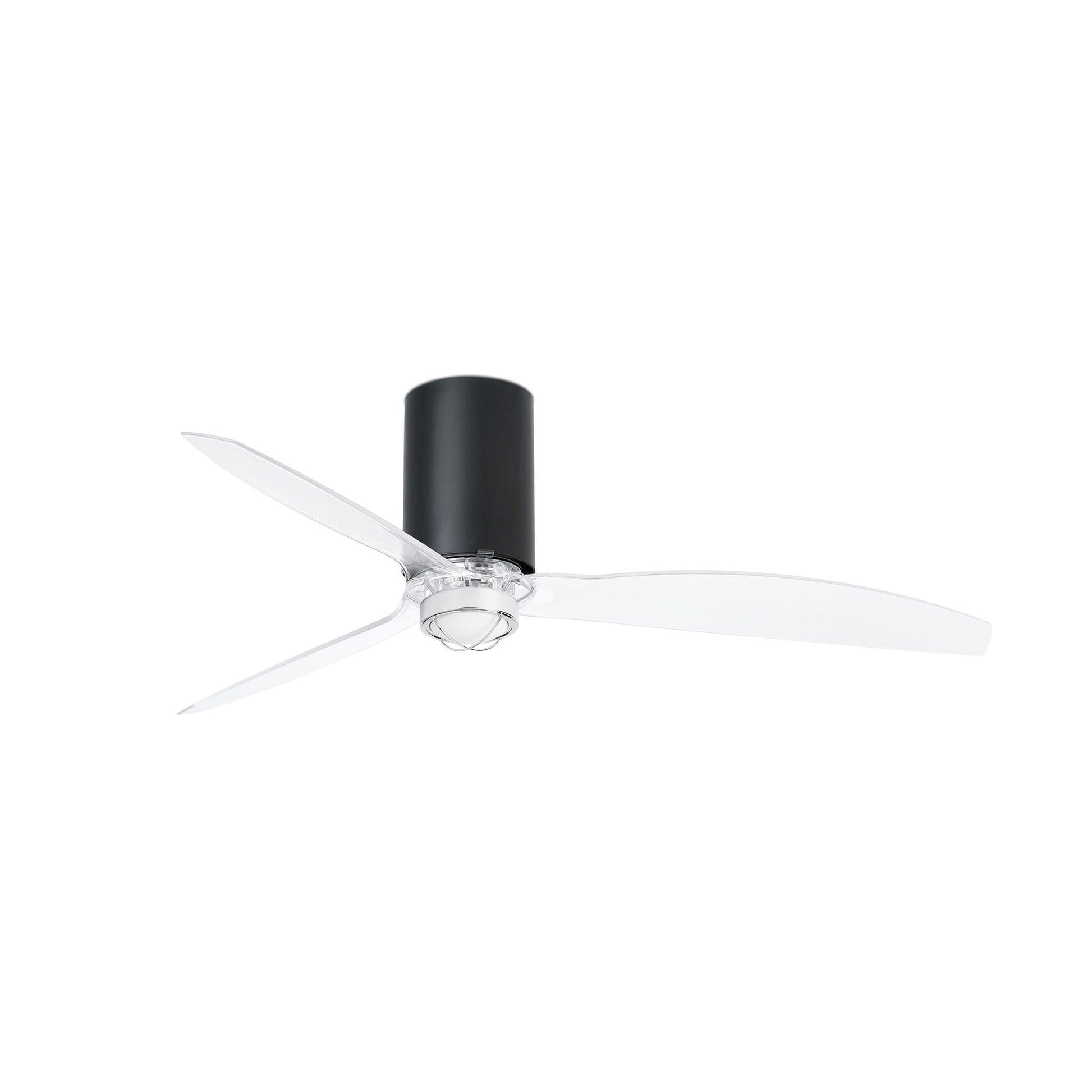 Minitube fan M LED ventilatore nero opaco pale trasparenti